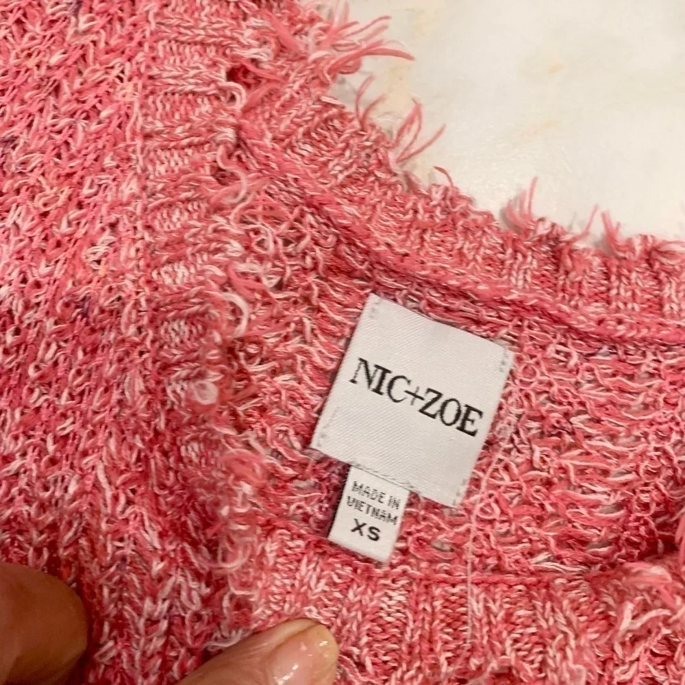 NIC & Zoe Fringe hems sweater